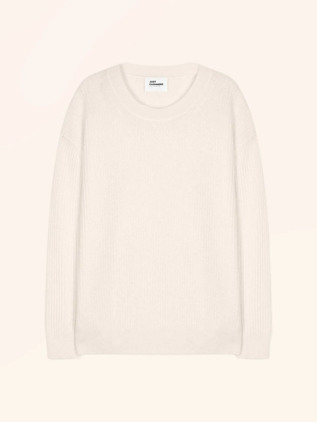 CHARLINE pullover rundhalsausschnitt schnee