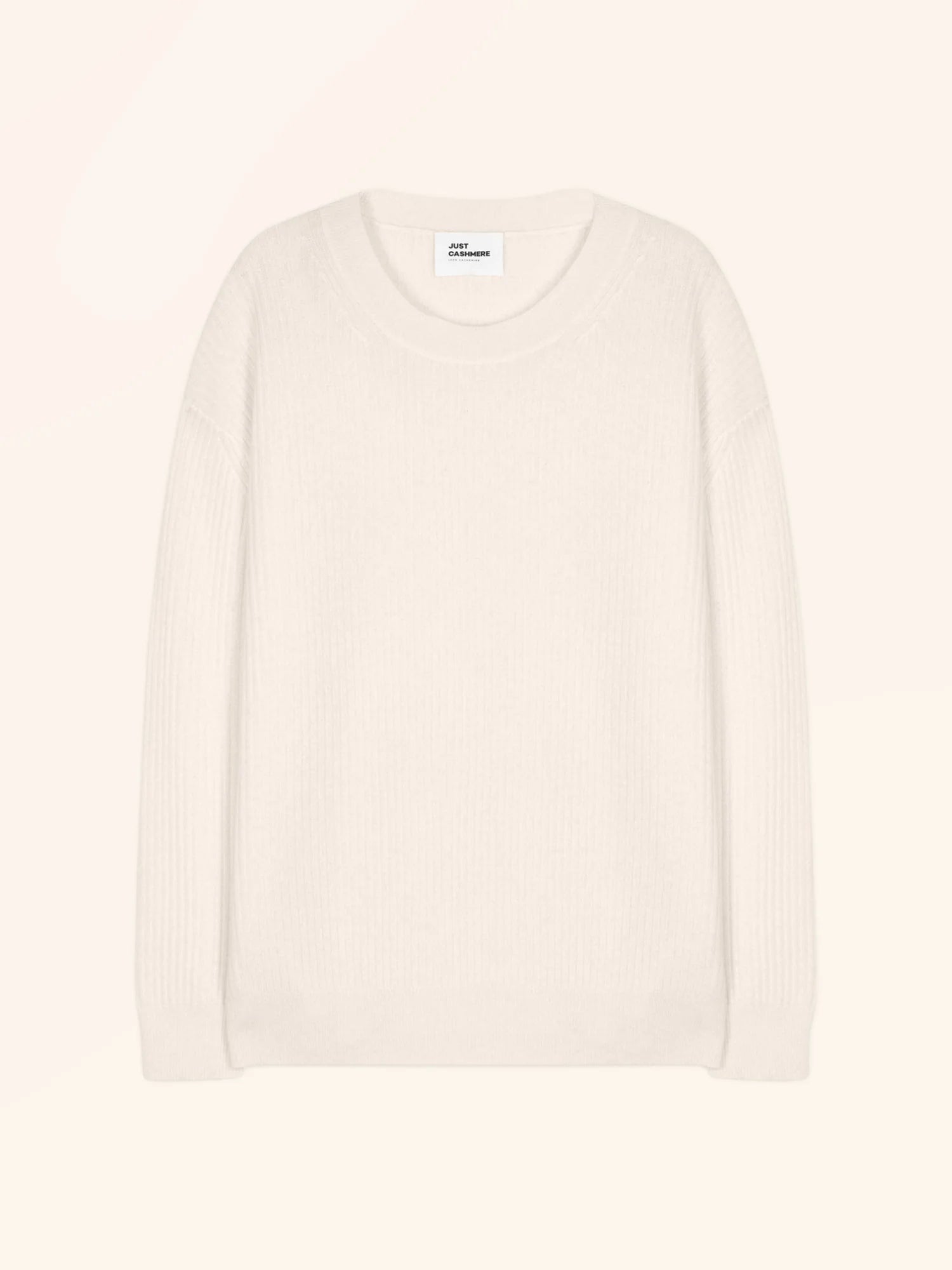 CHARLINE pullover rundhalsausschnitt schnee