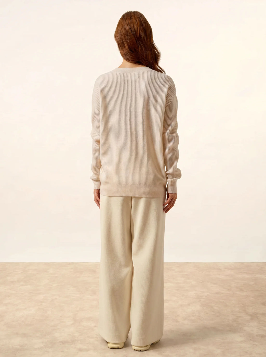 CHARLINE pullover rundhalsausschnitt schnee