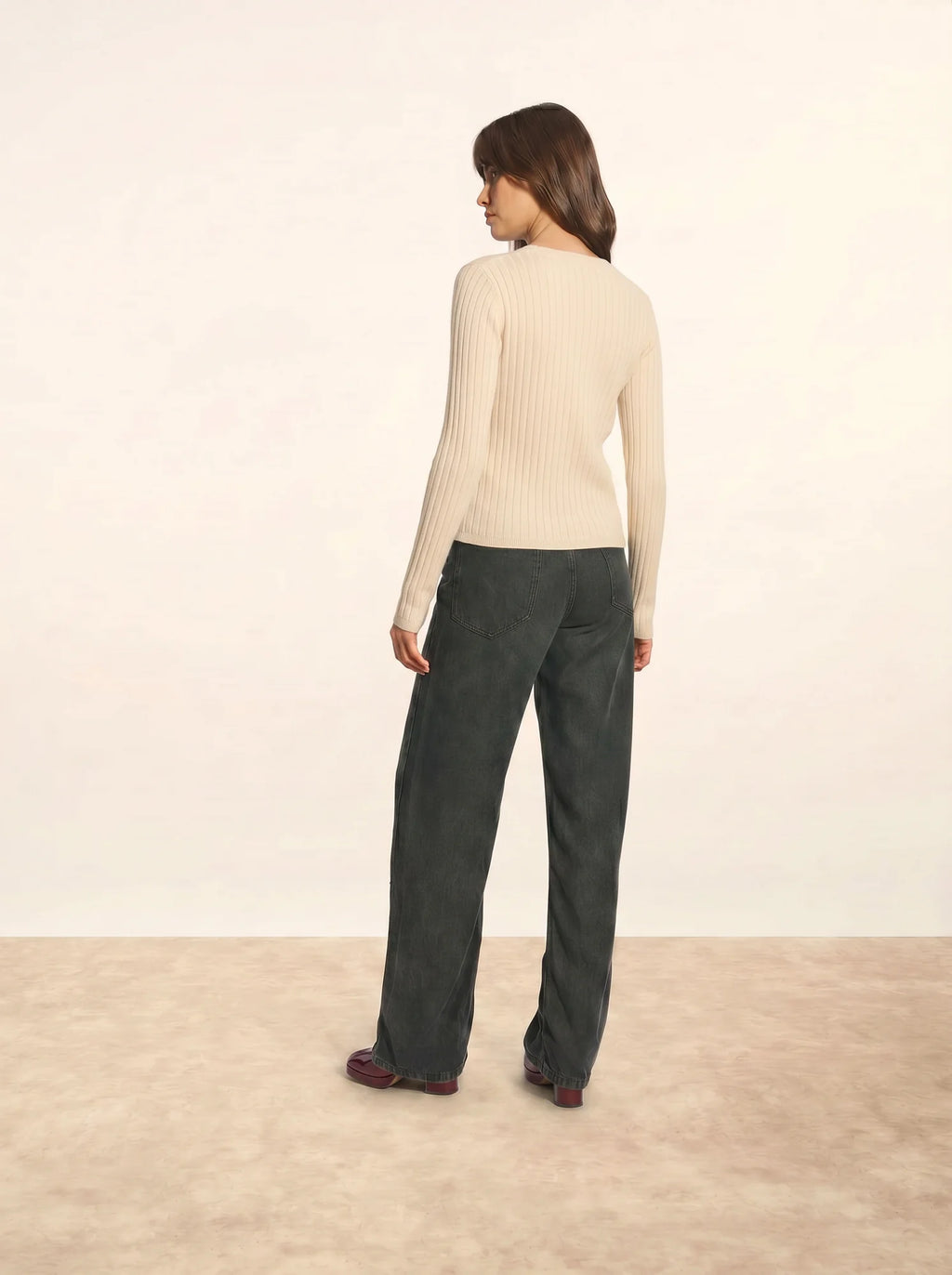 CAMILLE cardigan col v neige