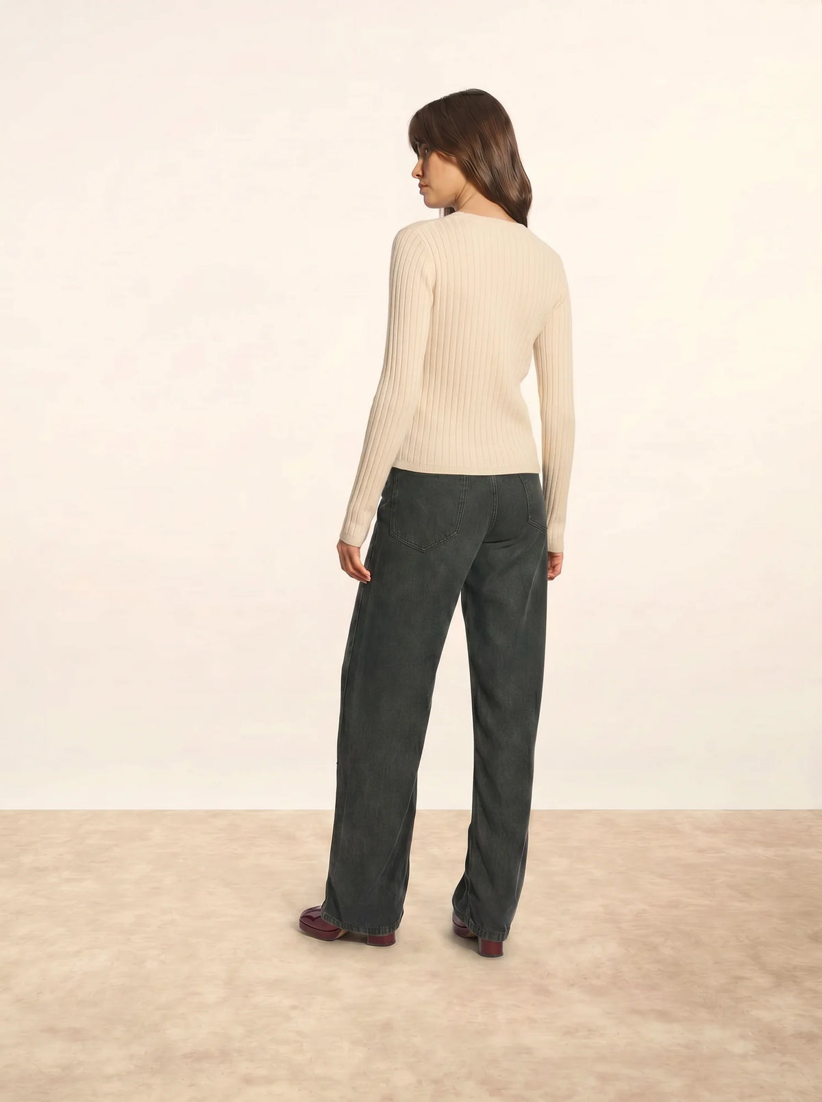 CAMILLE cardigan col v neige