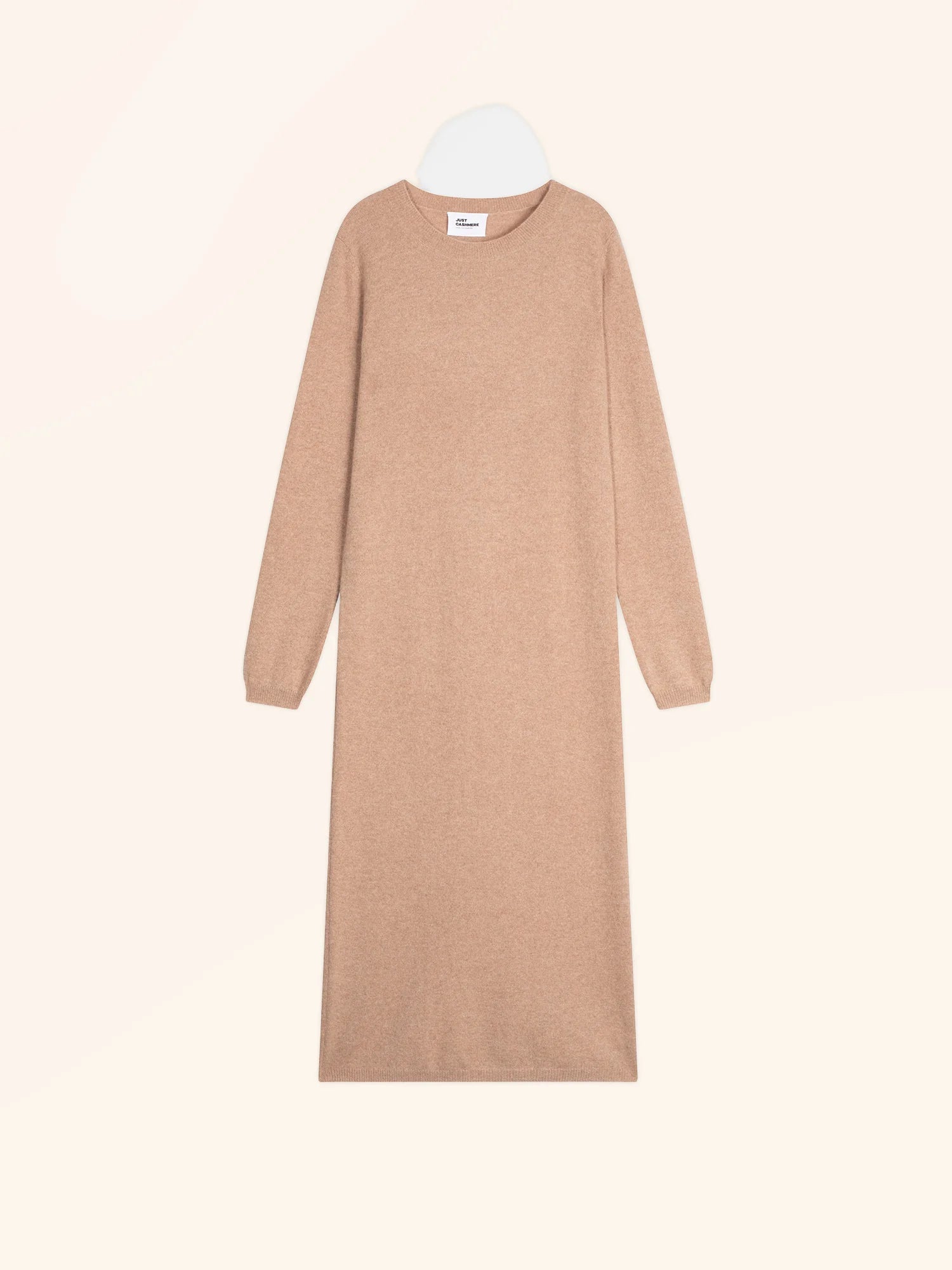 LINA robe col rond camel chiné