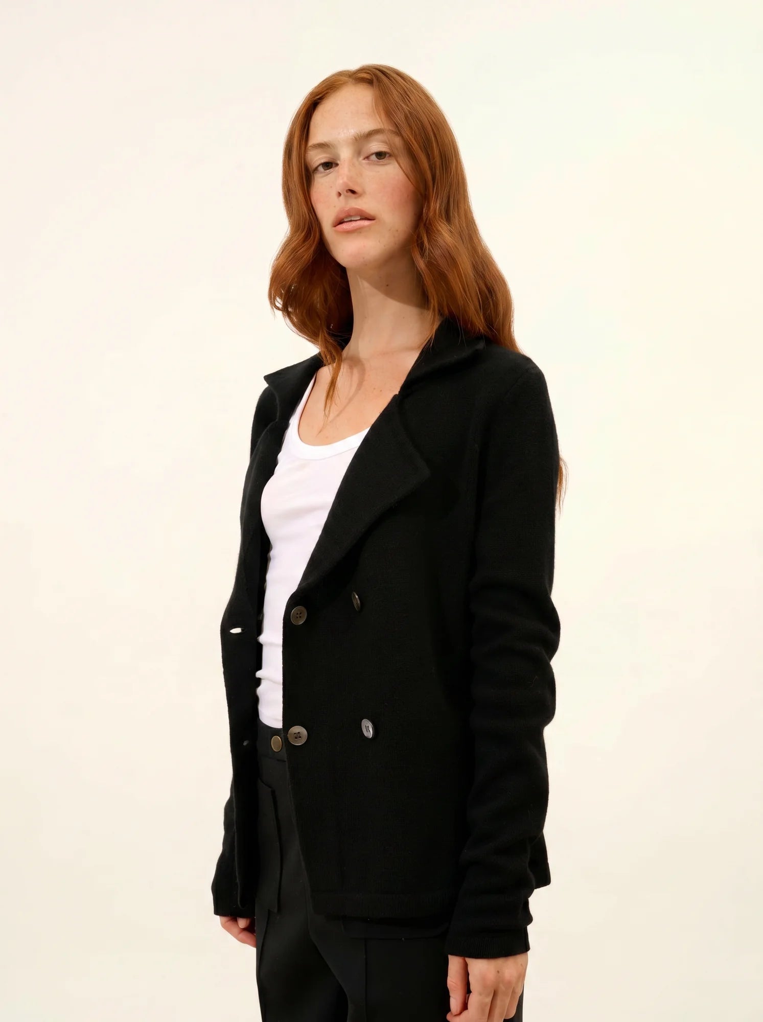 CHLOE jacke geknöpft col tailleur 4-fädig schwarz