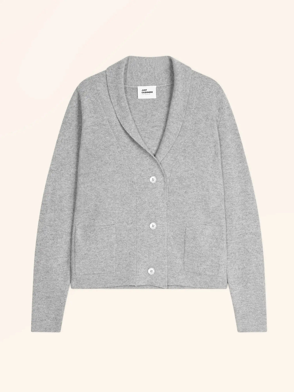 MILA jacke geknöpft schalkragen wolke meliert