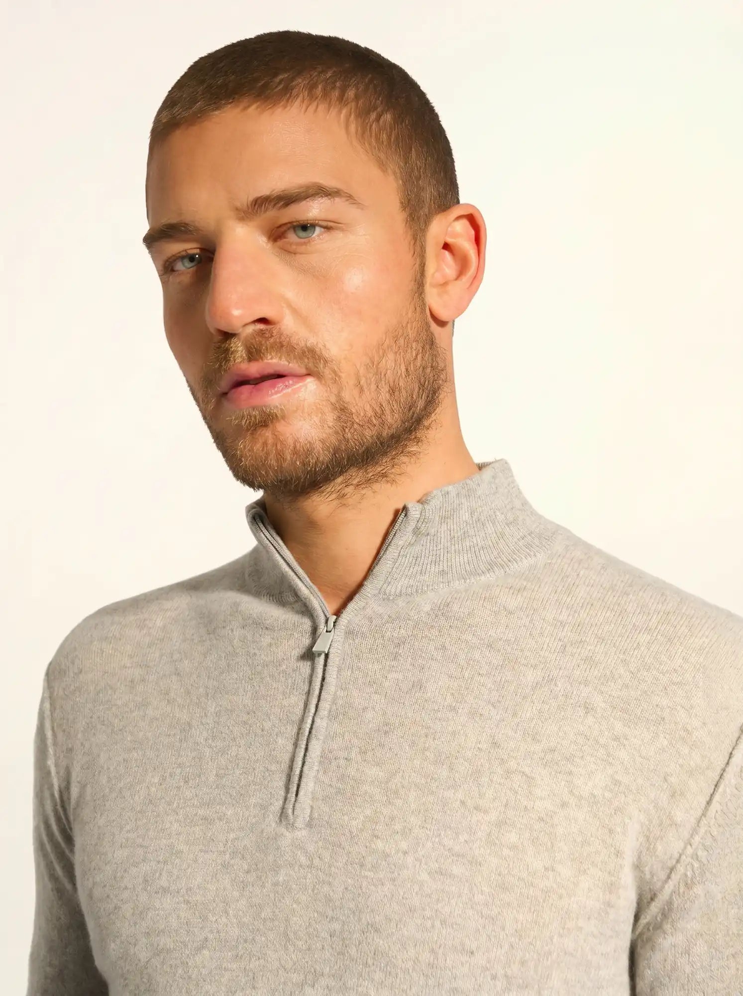 NOUR pullover dockermütze wolke meliert