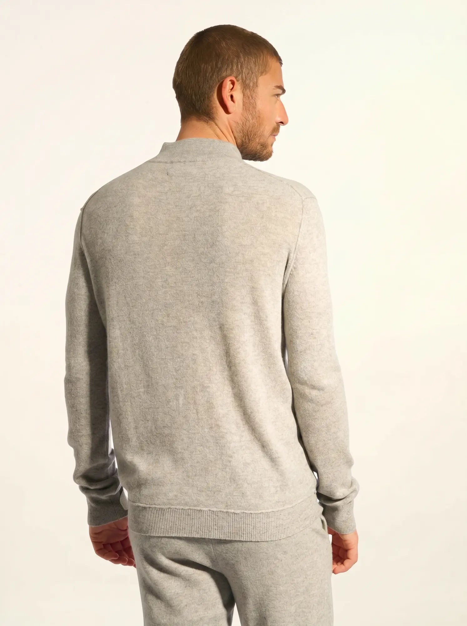 NOUR pullover dockermütze wolke meliert