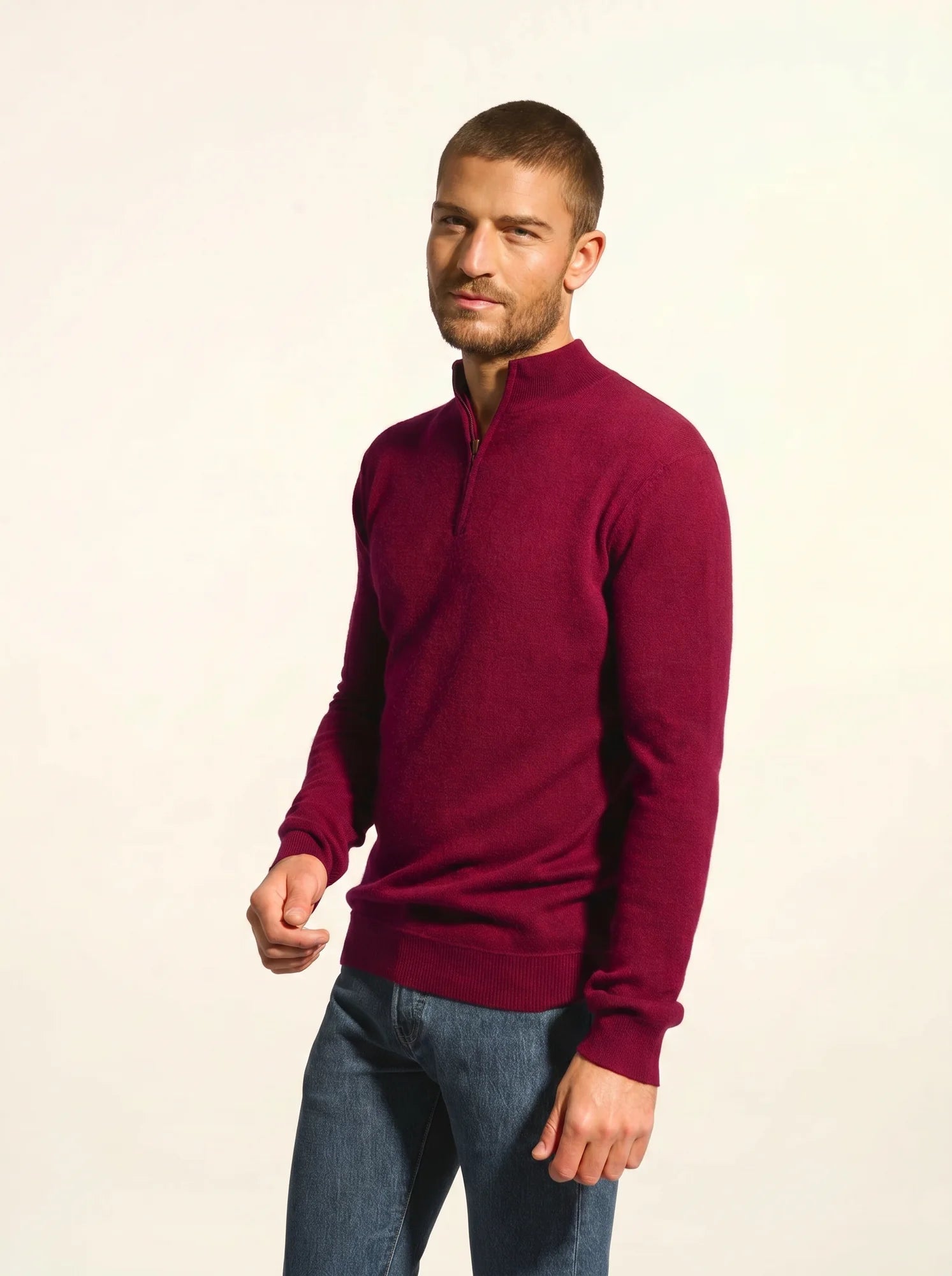 NOUR pullover dockermütze bordeaux