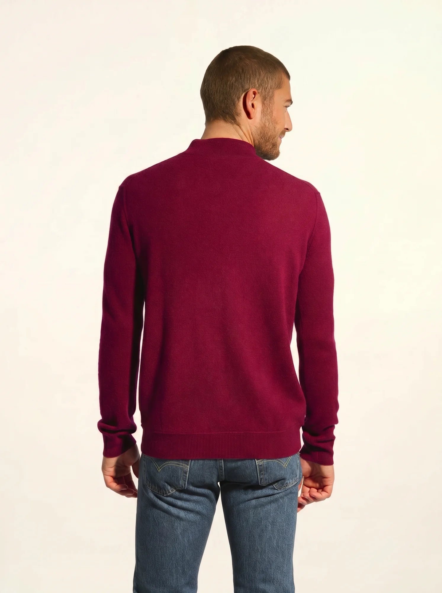 NOUR pullover dockermütze bordeaux