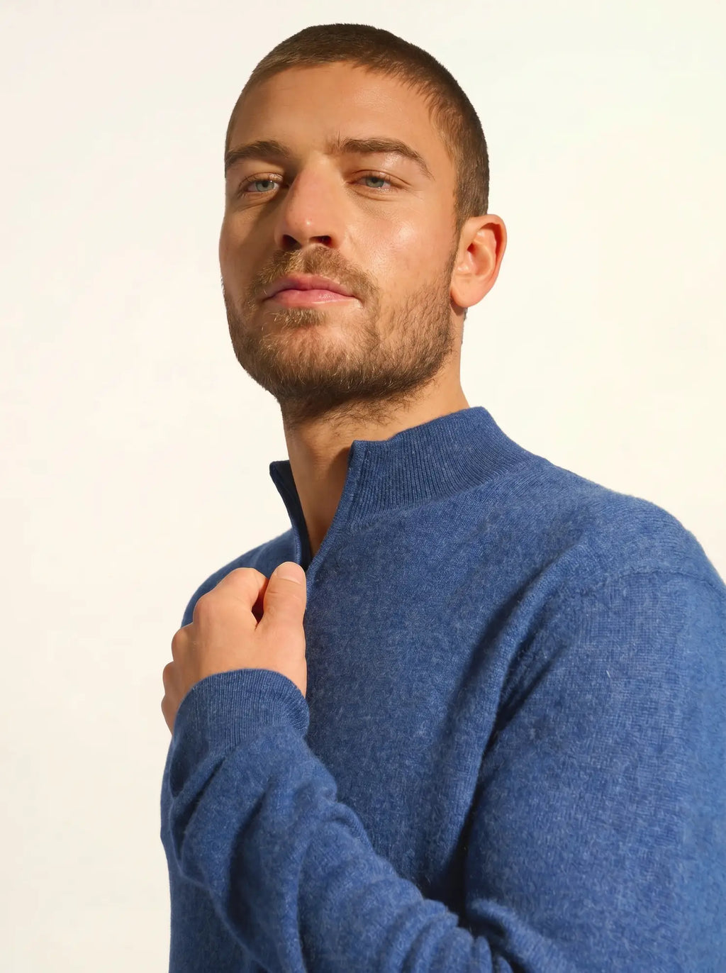 NOUR pullover dockermütze océan meliert