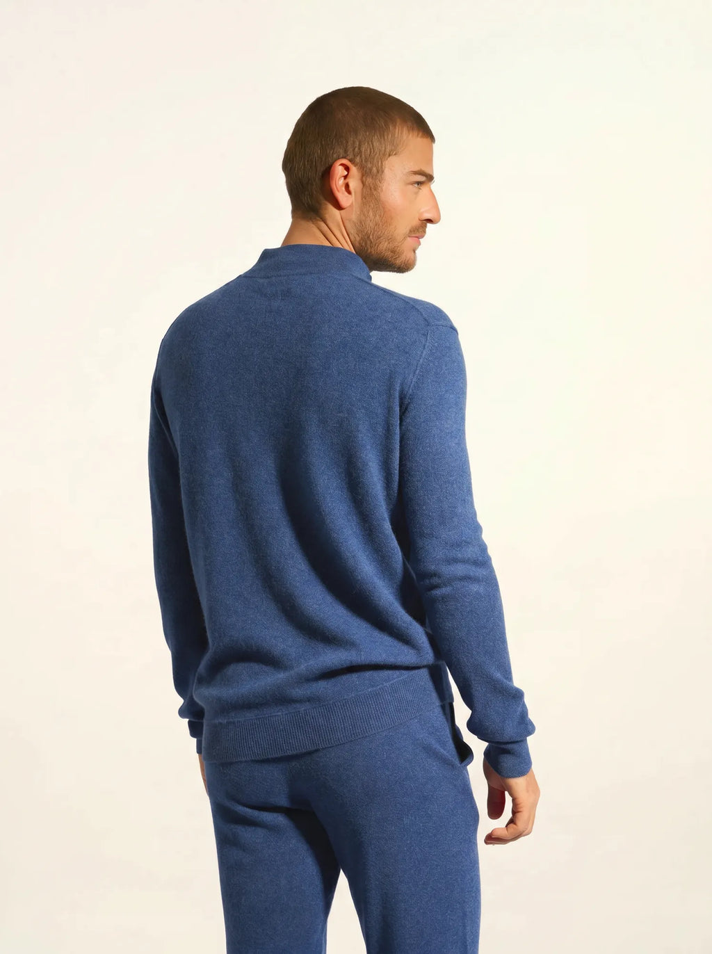 NOUR pullover dockermütze océan meliert