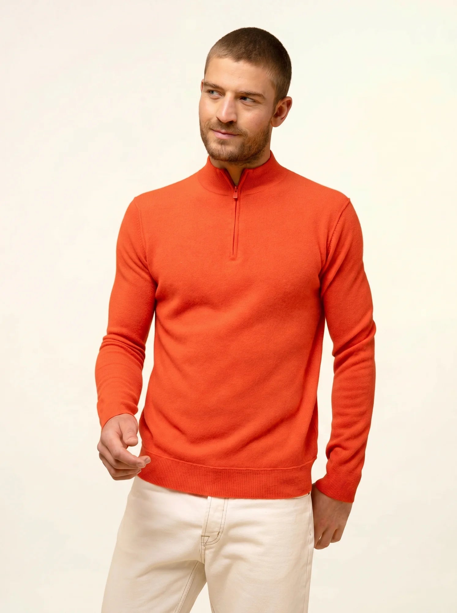 NOUR pull camionneur orange