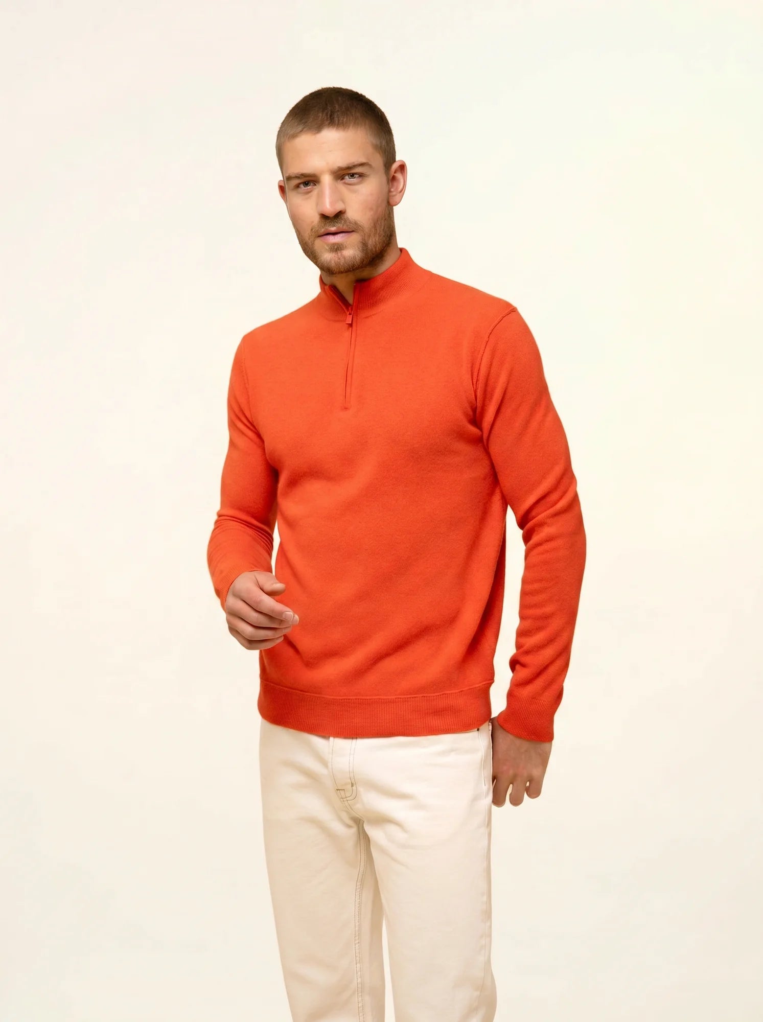 NOUR pull camionneur orange