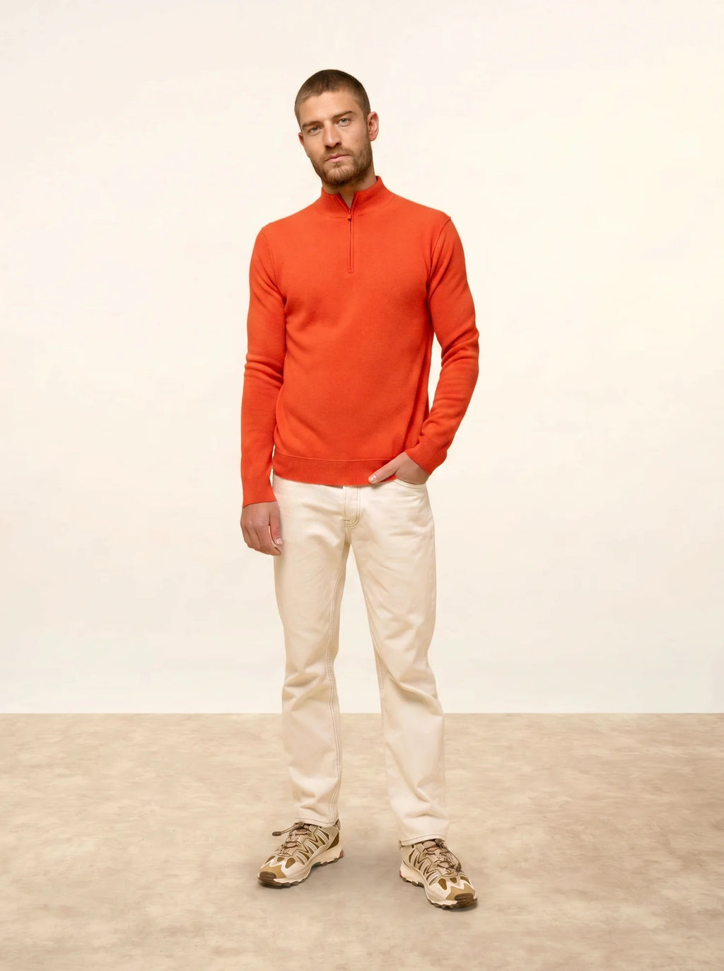NOUR pull camionneur orange