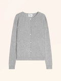 LAURA Cardigan Col Rond Nuage Chiné