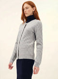 LAURA strickjacke rundhalsausschnitt wolke meliert