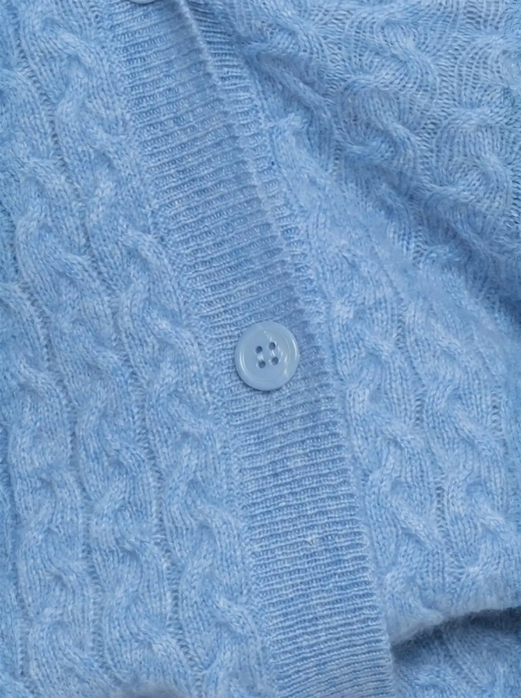 LAURA strickjacke rundhalsausschnitt himmelblau