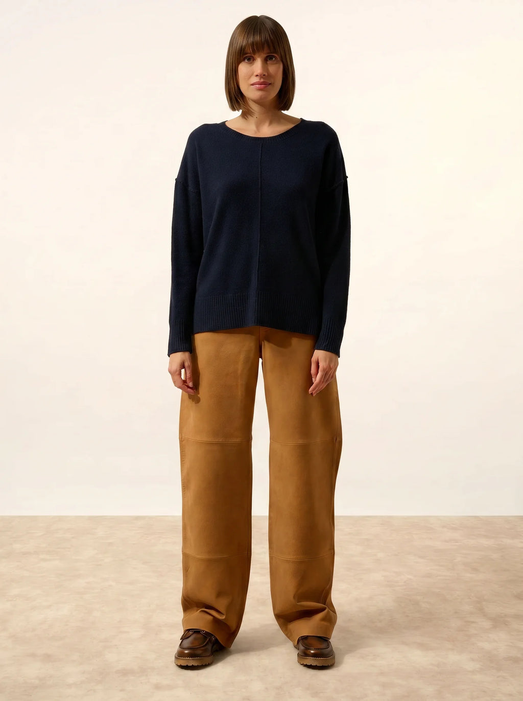 TESS pullover rundhalsausschnitt marineblau