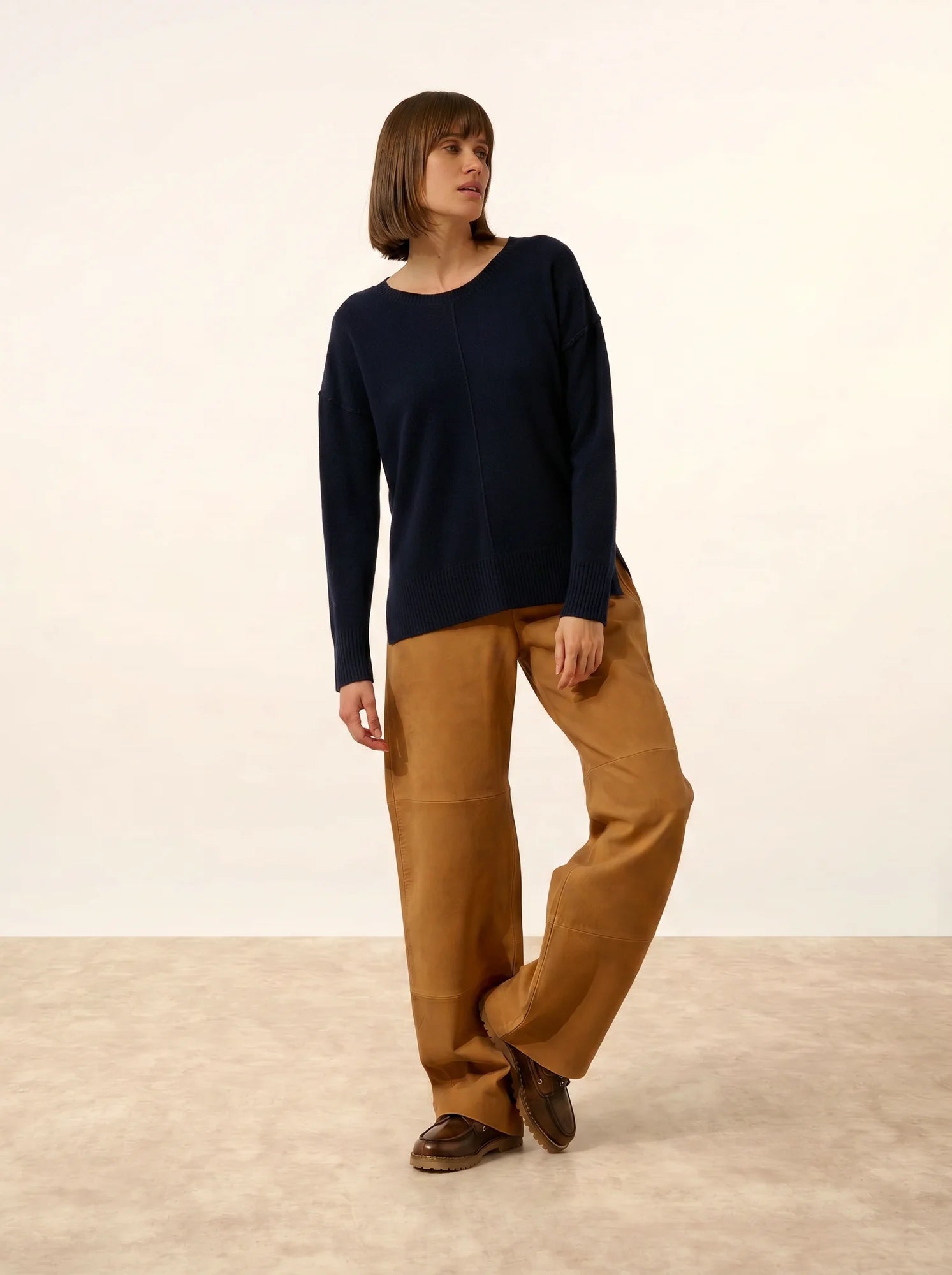 TESS pullover rundhalsausschnitt marineblau