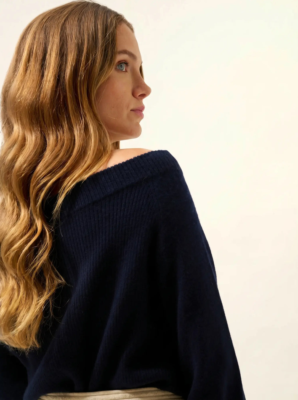 TONY pullover u-boot-ausschnitt marineblau