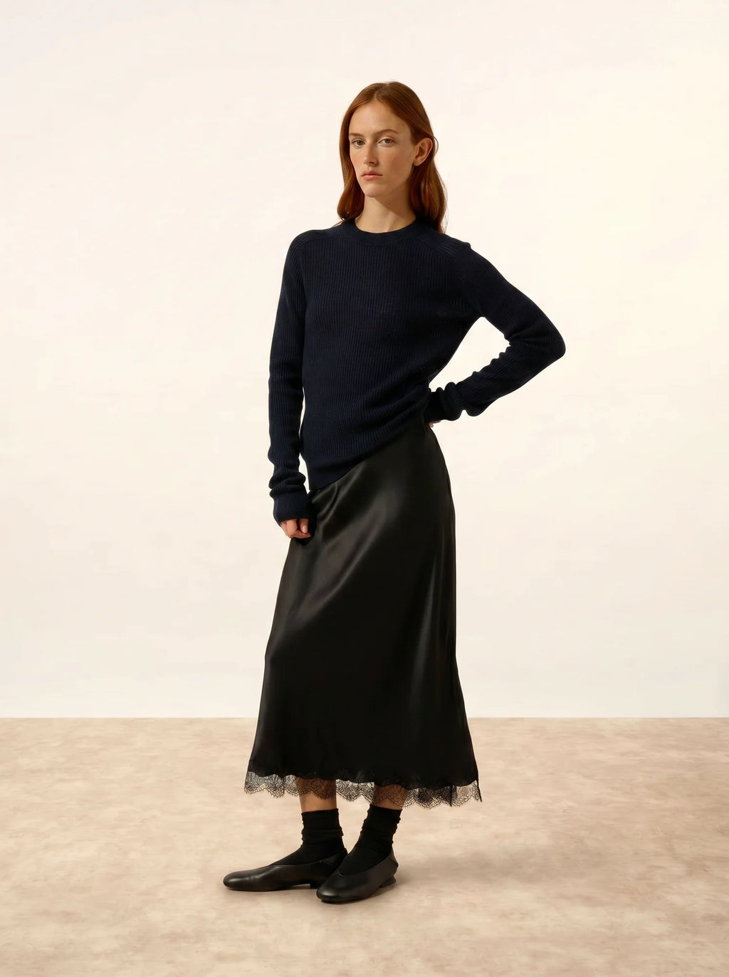 CALLIE pullover rundhalsausschnitt marineblau