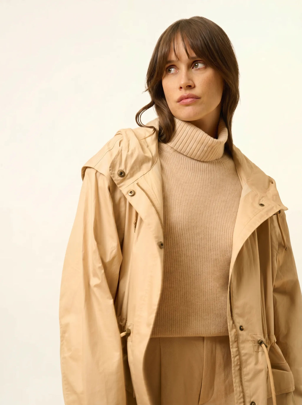 BILL pullover rollkragen sand