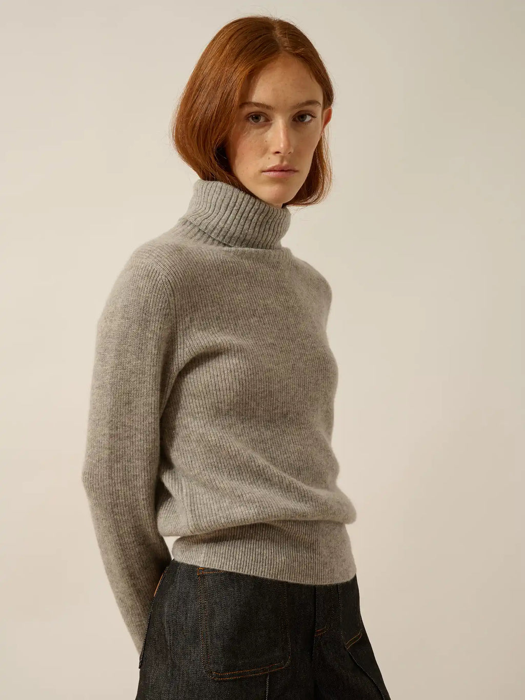 BILL pullover rollkragen wolke meliert