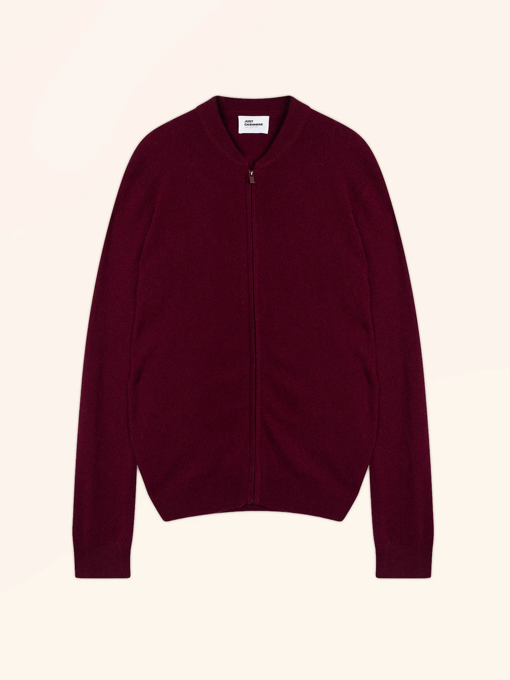POLNOON weste mit reissverschluss col mao bordeaux