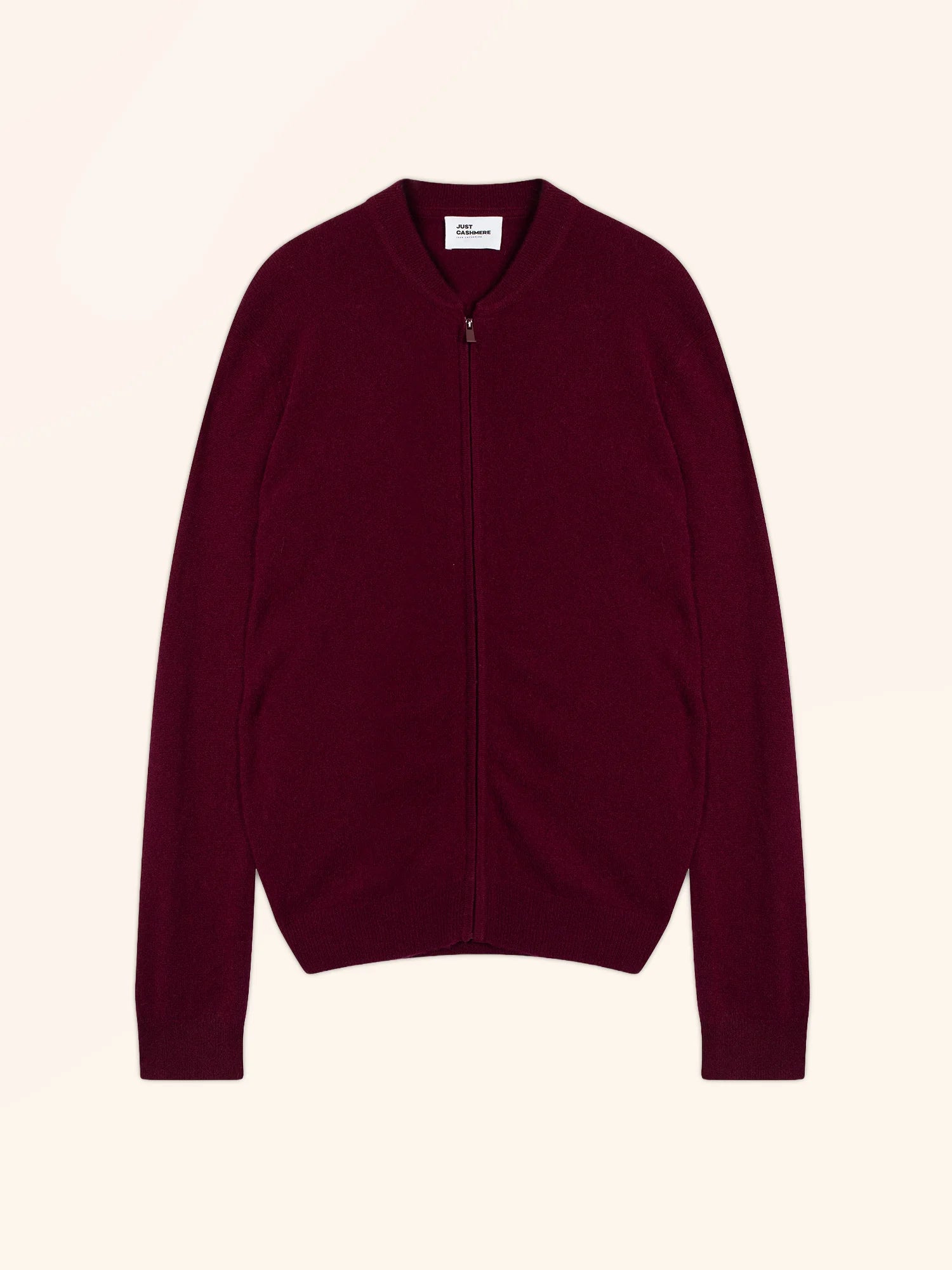 POLNOON weste mit reissverschluss col mao bordeaux