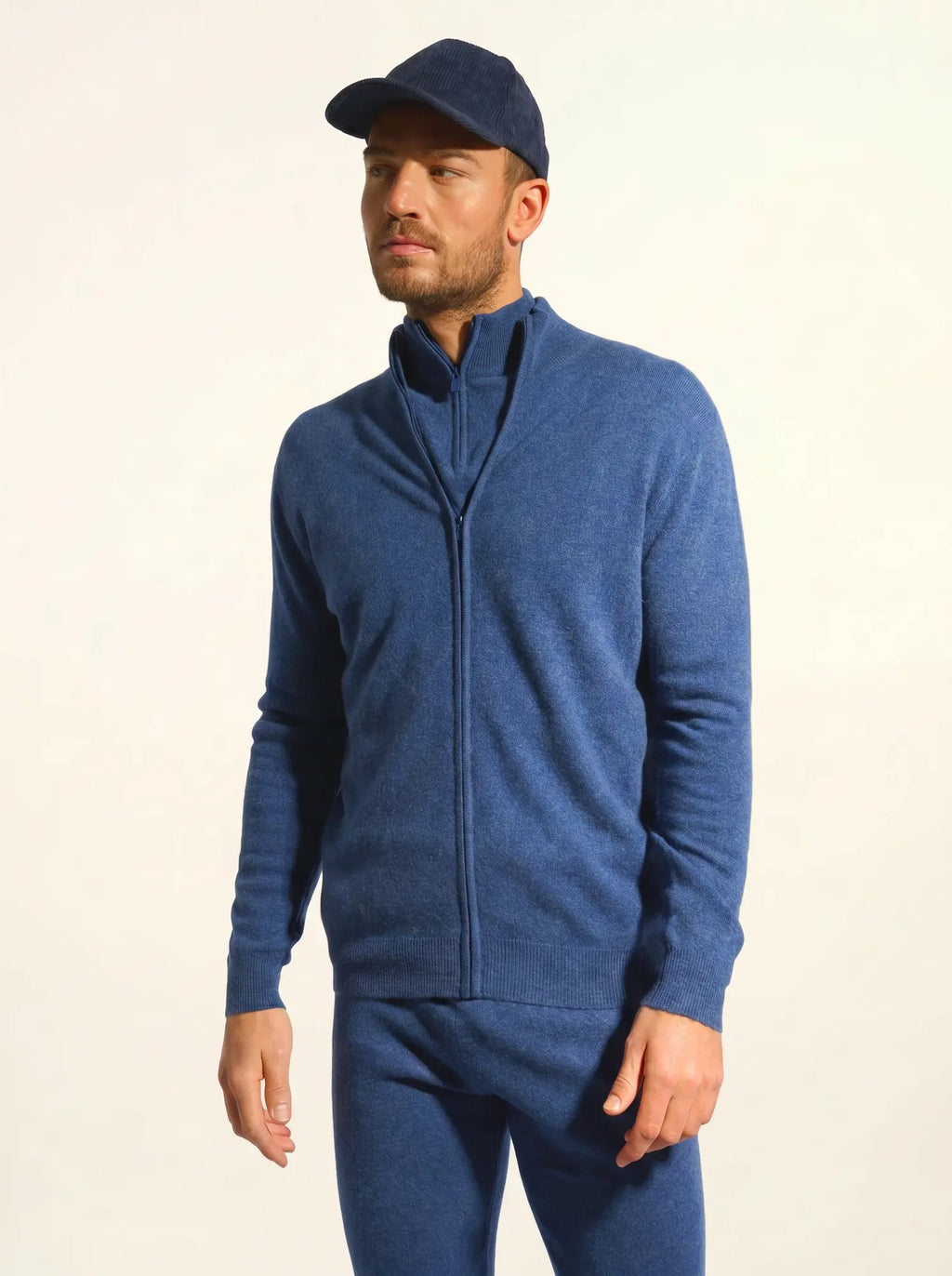 BRADLEY pullover dockermütze océan meliert