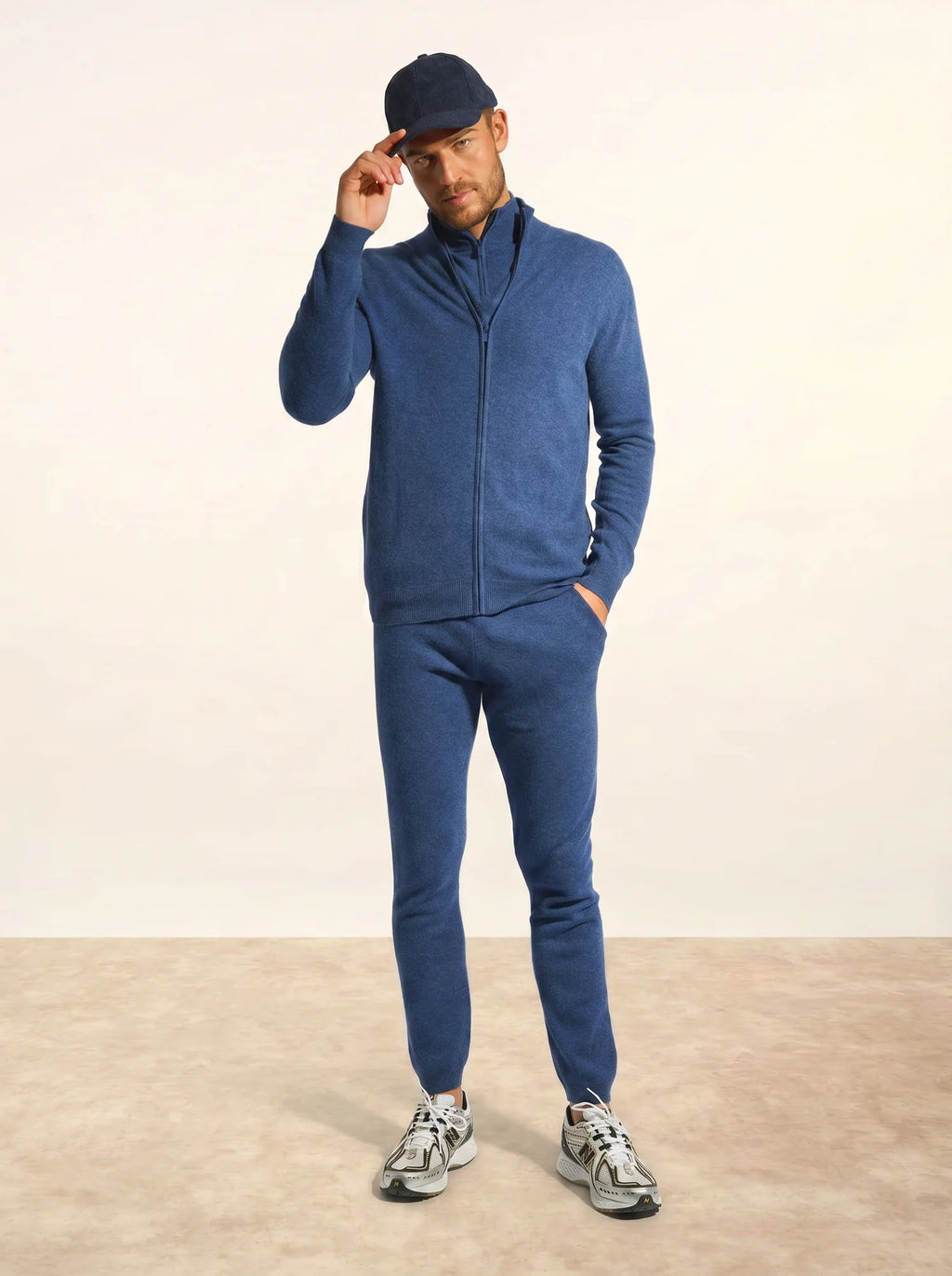 BRADLEY pullover dockermütze océan meliert