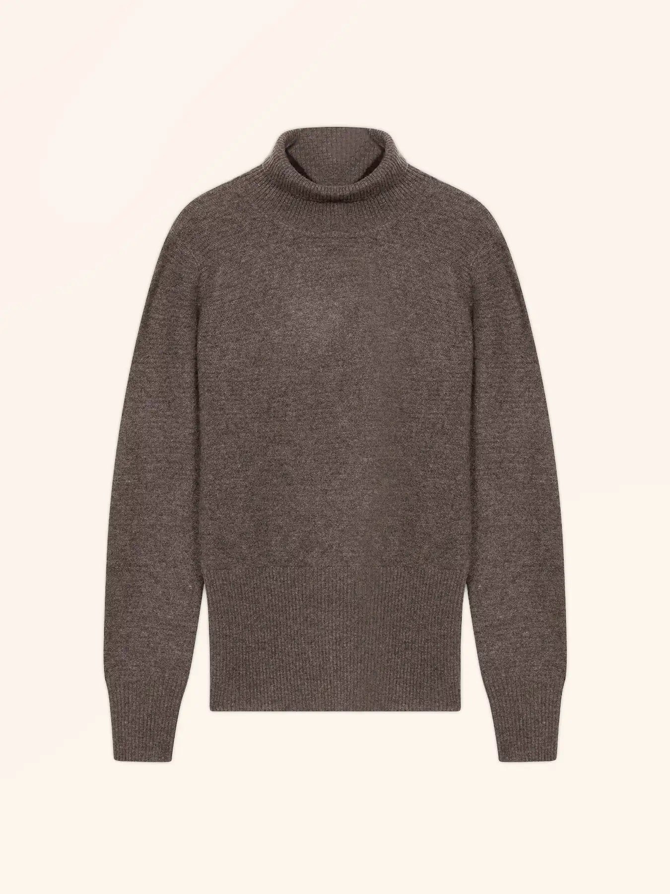 UDNY pullover rollkragen taupe meliert