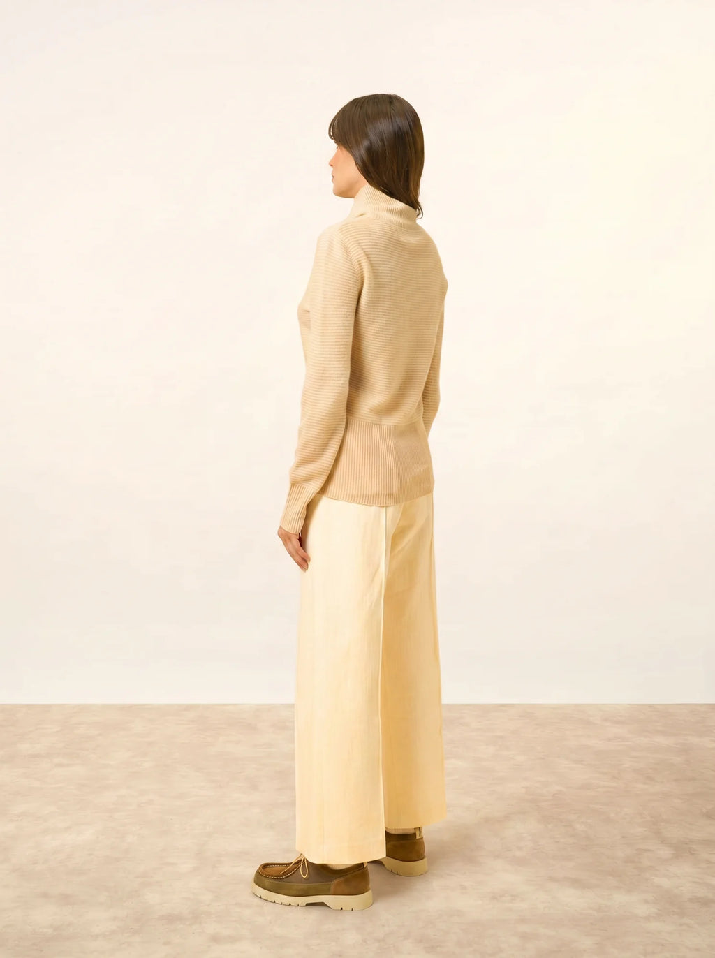 UDNY pullover rollkragen sand
