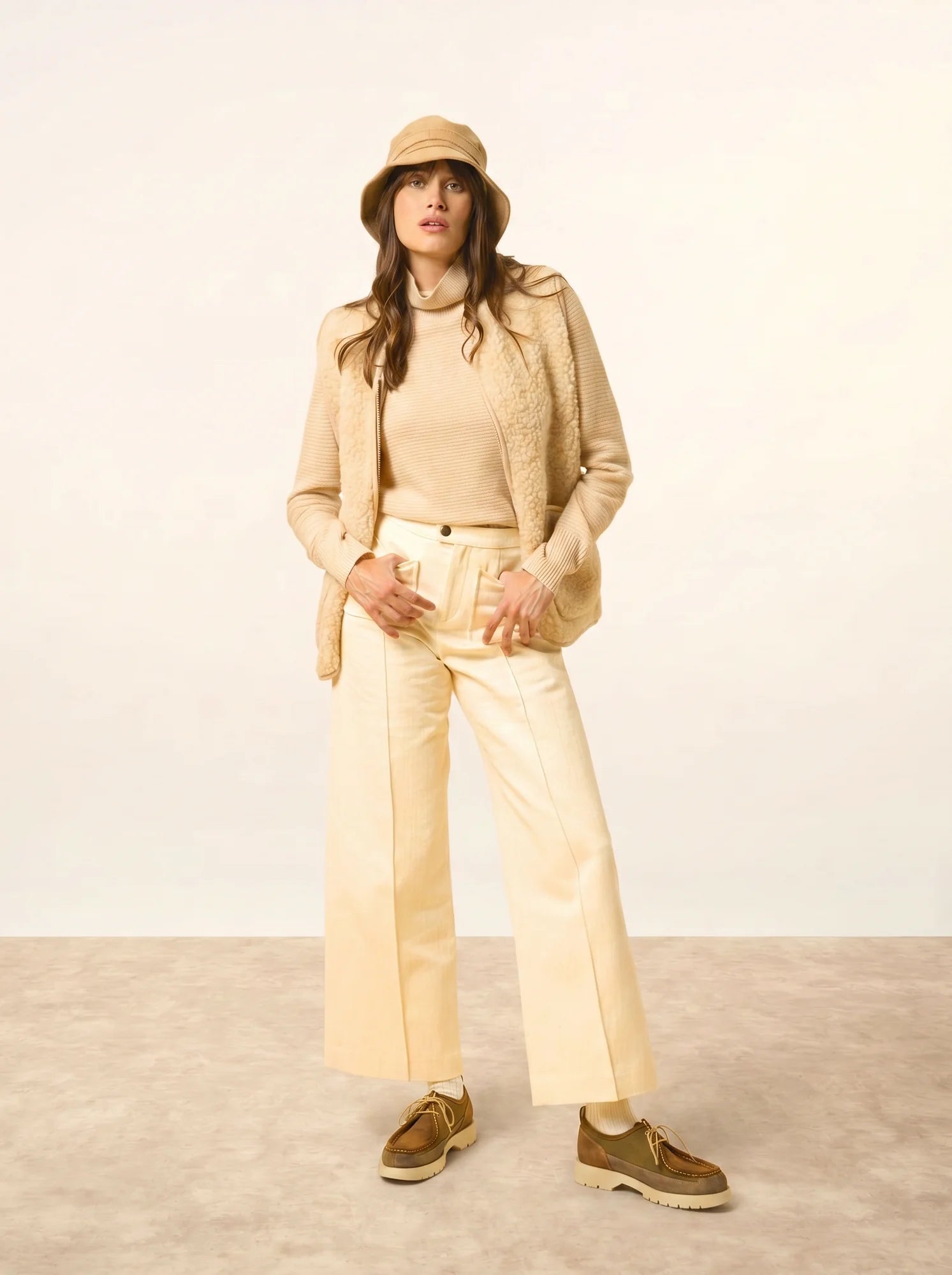 UDNY pullover rollkragen sand