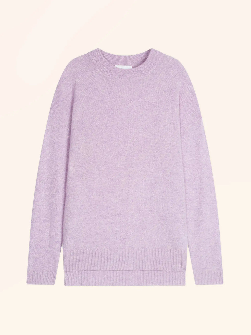 JOSPE pullover rundhalsausschnitt malve meliert