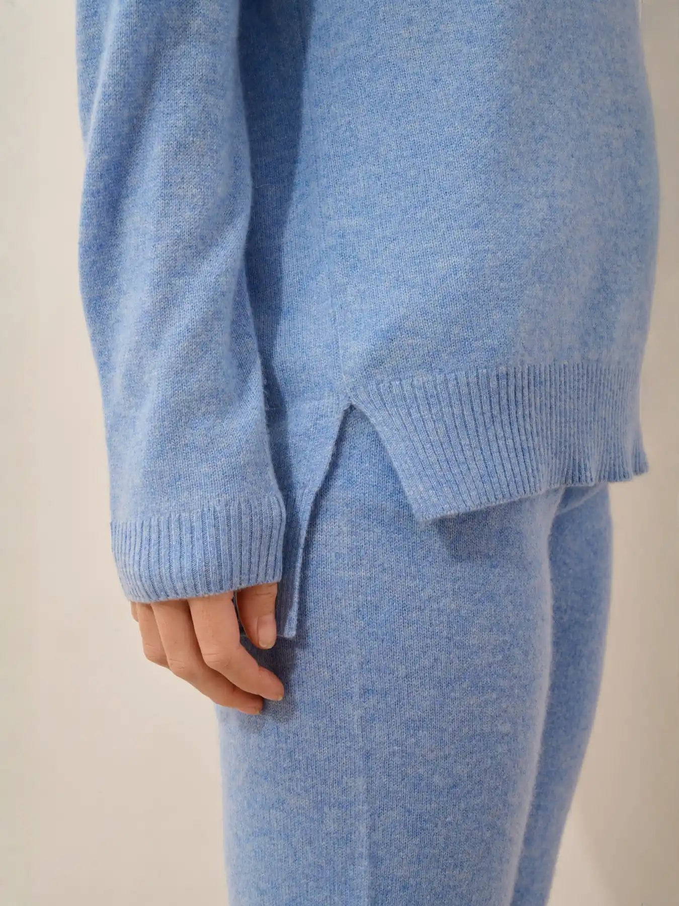 JOSPE pullover rundhalsausschnitt himmelblau