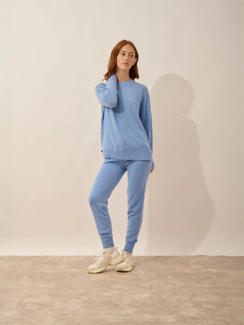 JOSPE pullover rundhalsausschnitt himmelblau