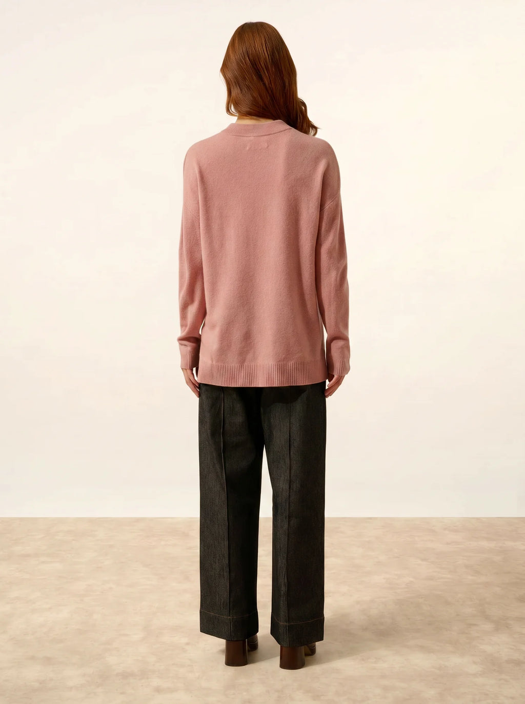 JOSPE pullover rundhalsausschnitt bois de rosa