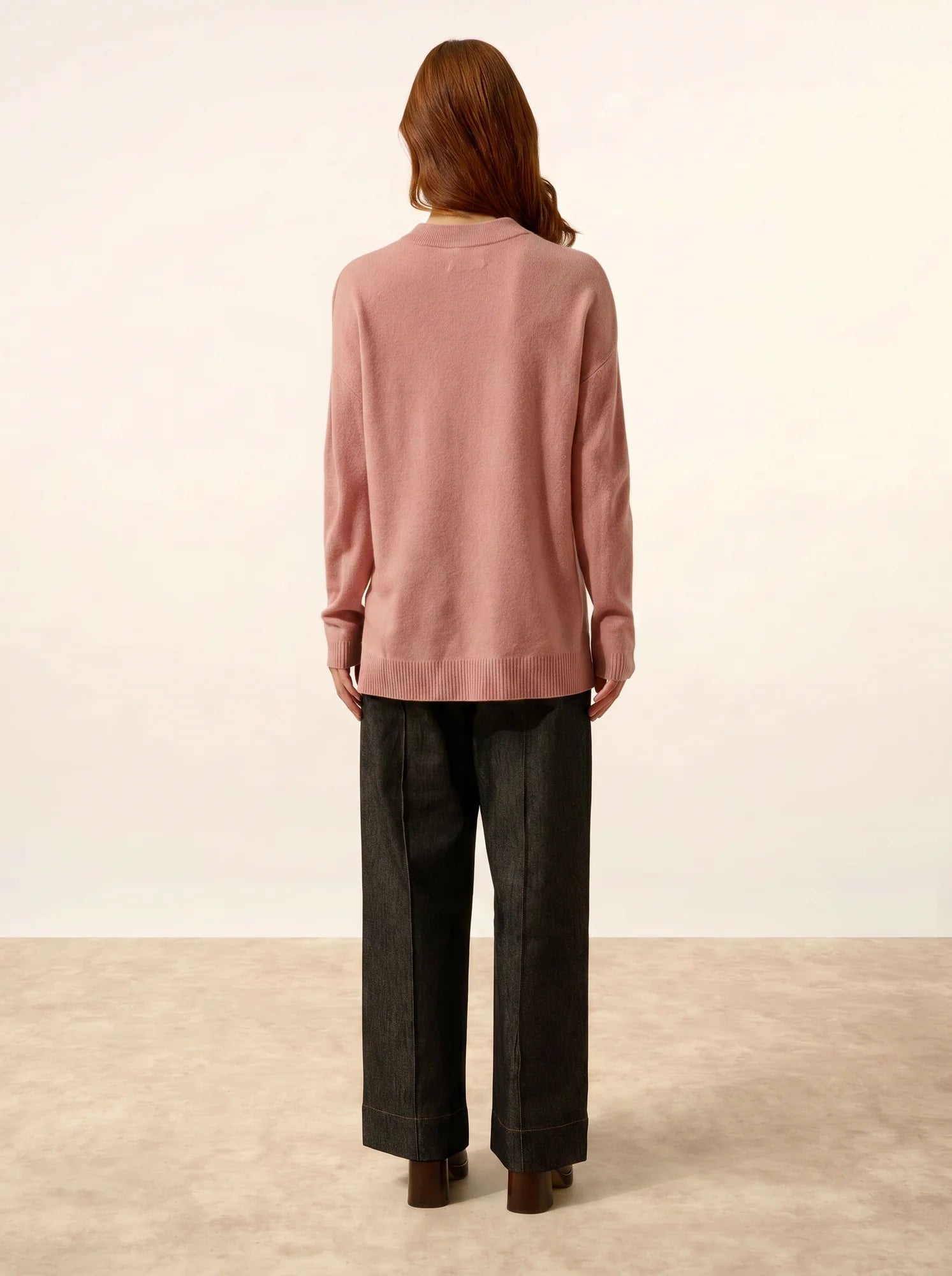 JOSPE pullover rundhalsausschnitt bois de rosa