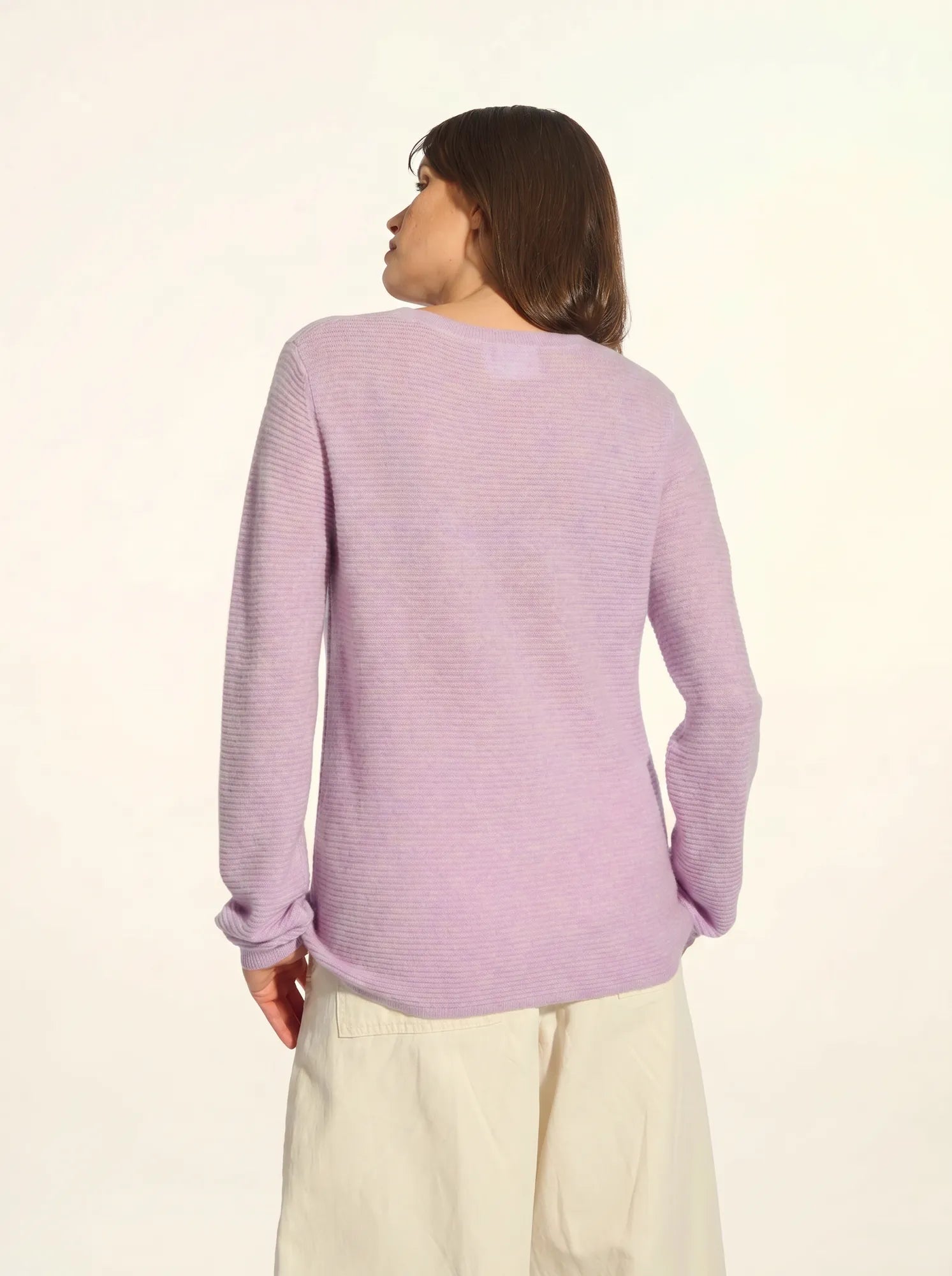 NETHY pullover u-boot-ausschnitt malve meliert