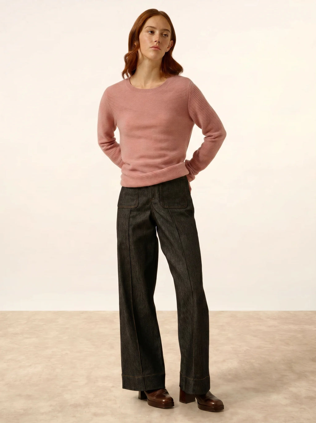 NETHY pullover u-boot-ausschnitt bois de rosa
