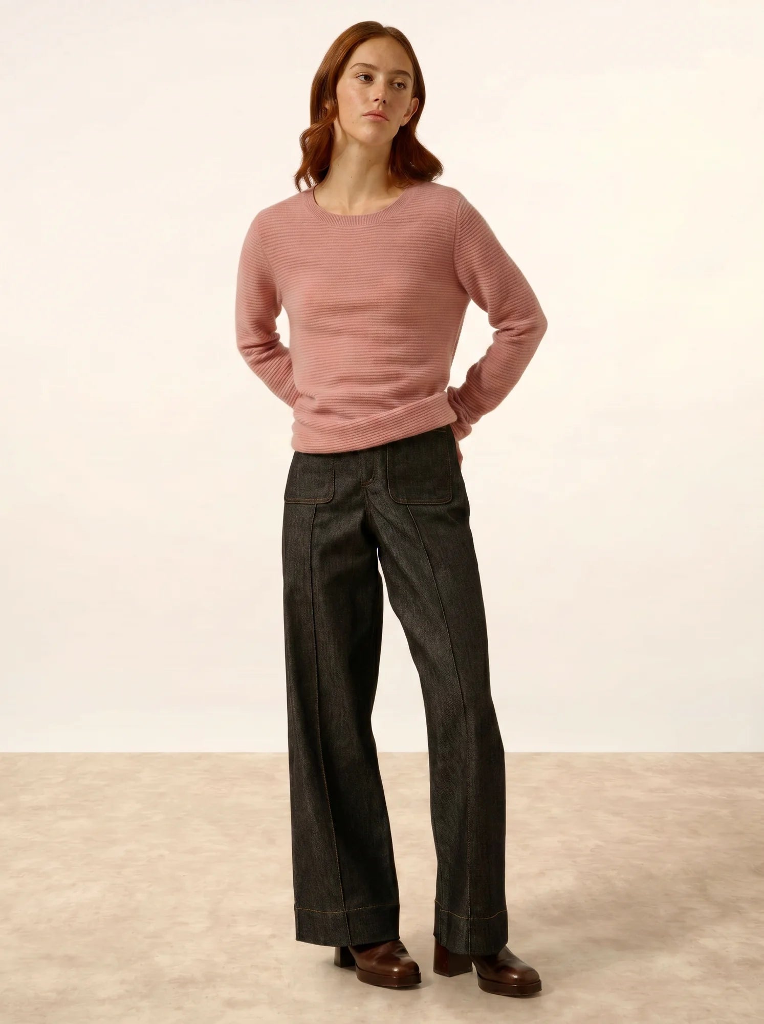 NETHY pullover u-boot-ausschnitt bois de rosa