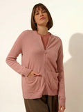 ERVIE weste mit reissverschluss col mao bois de rosa