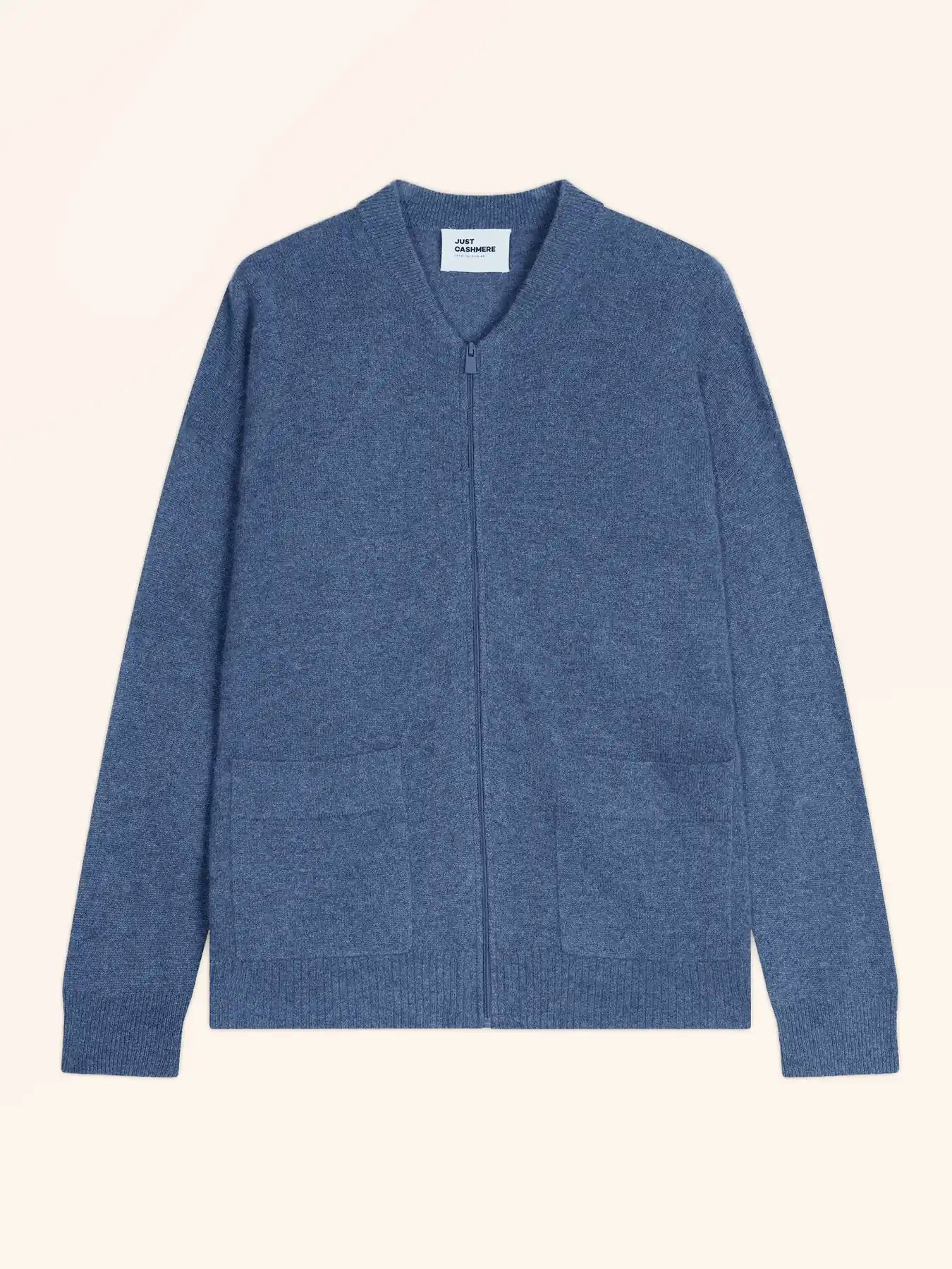 ERVIE weste mit reissverschluss col mao blau denim