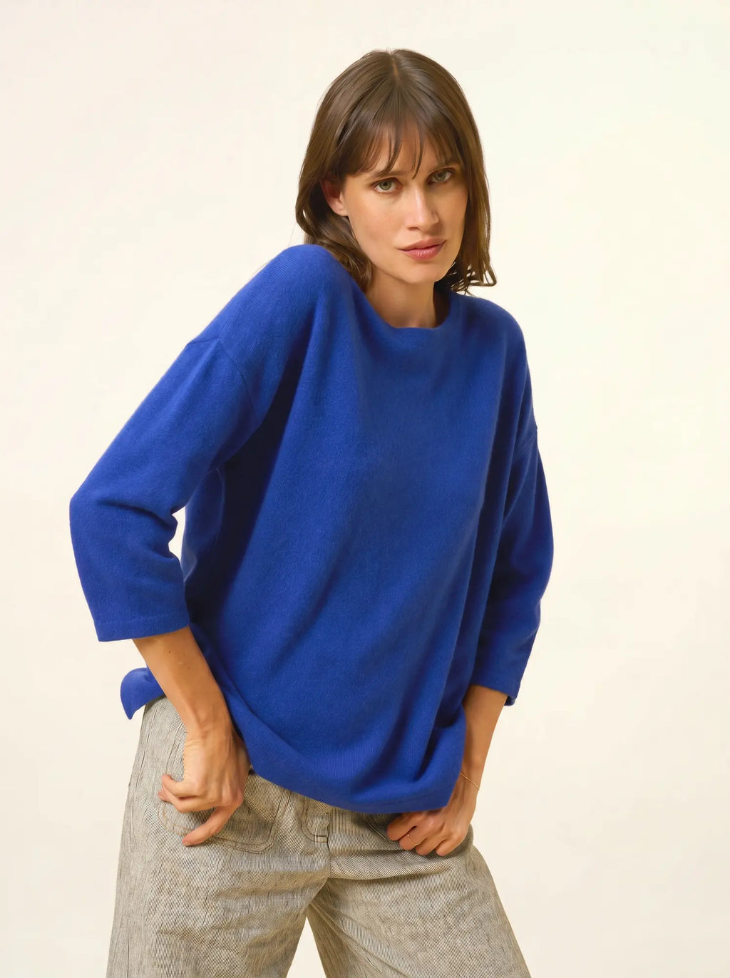 CLATTIE pullover rundhalsausschnitt ultramarin