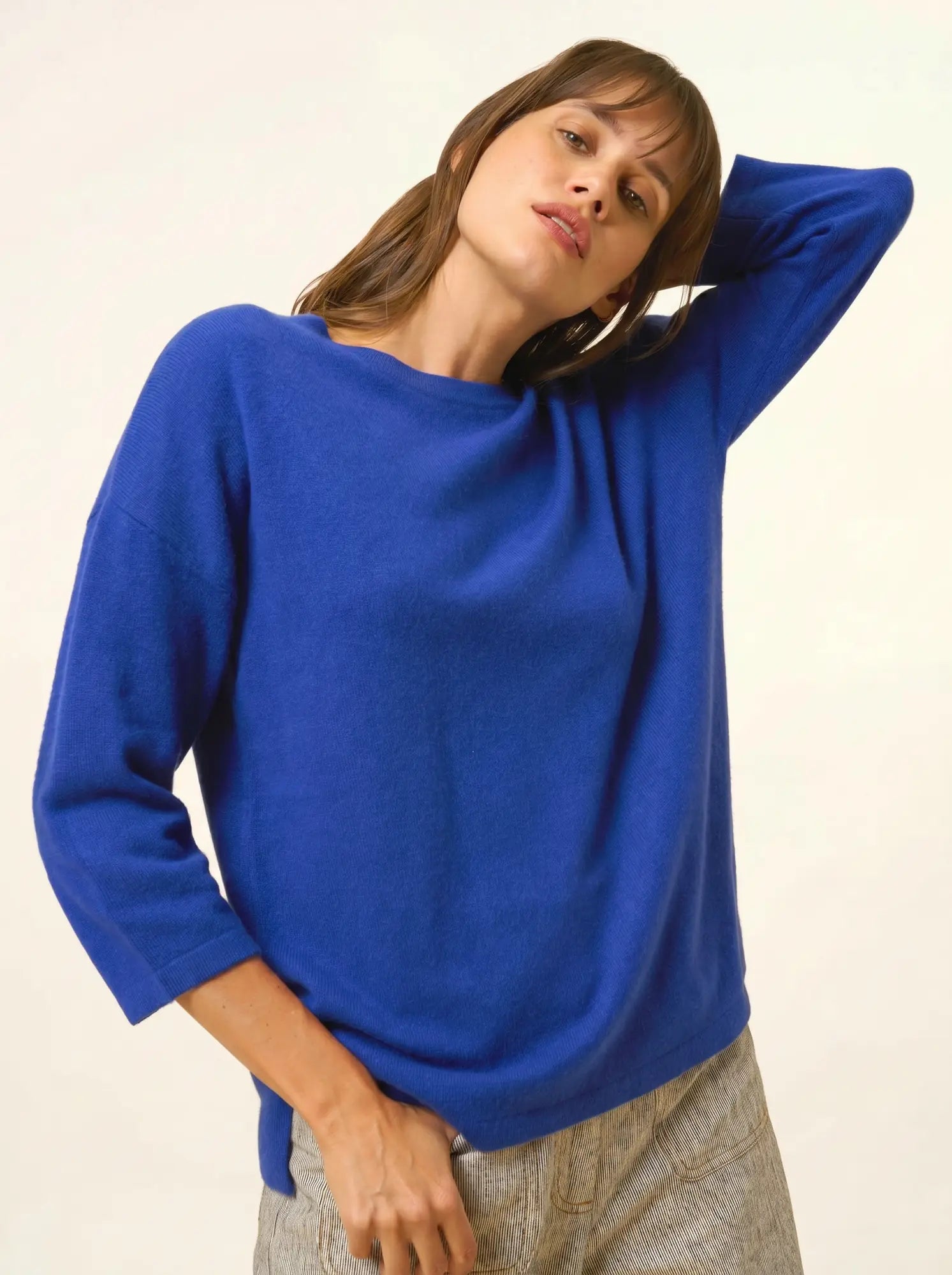 CLATTIE pullover rundhalsausschnitt ultramarin