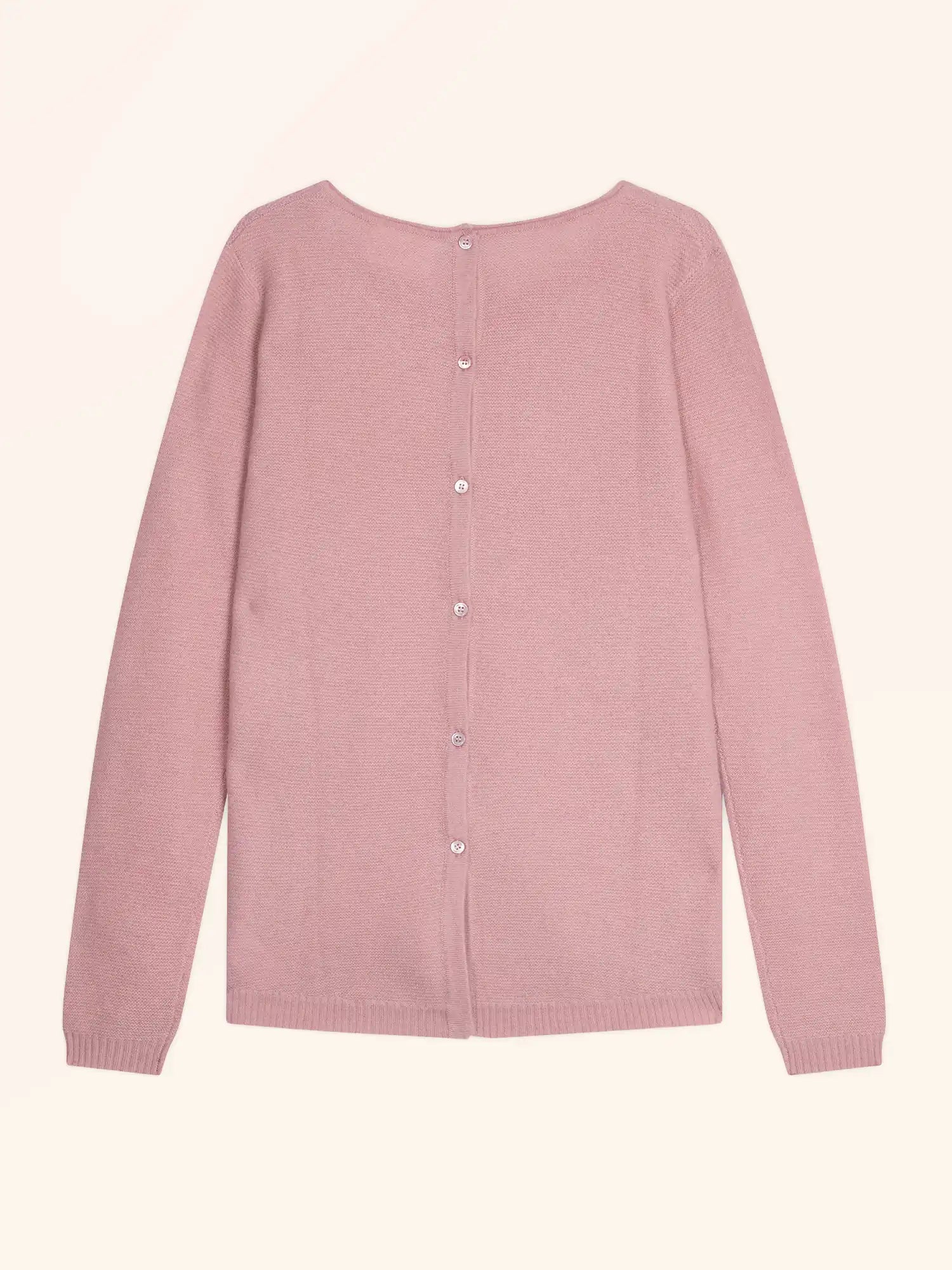 OLENA pullover rundhalsausschnitt geknöpft hinten bois de rosa