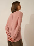 OLENA pullover rundhalsausschnitt geknöpft hinten bois de rosa