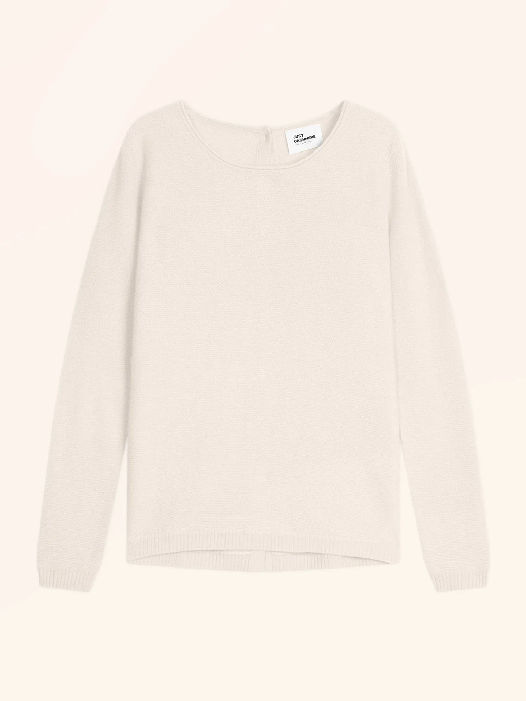 OLENA pullover rundhalsausschnitt geknöpft hinten elfenbein