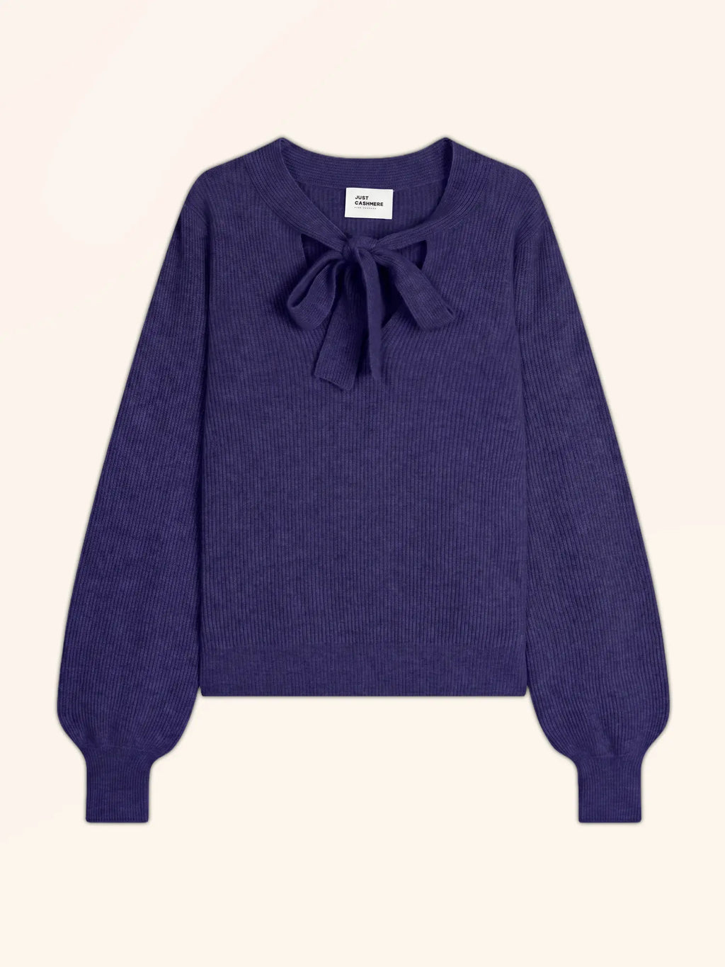 NOTY pullover col lavallière violett