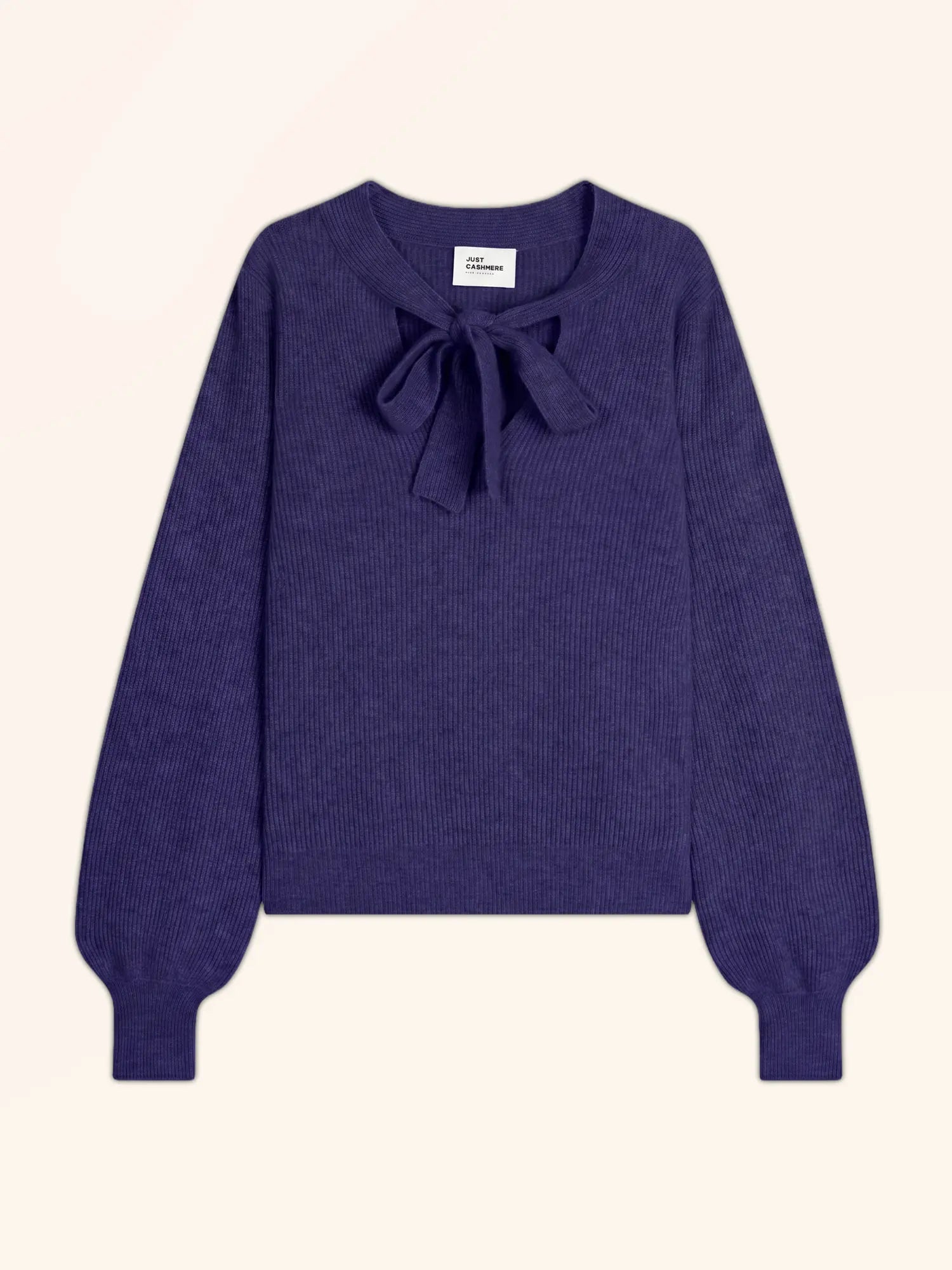 NOTY pullover col lavallière violett